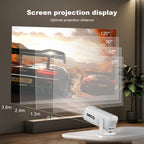 Orco Mini Projector with WiFi 6 and Support 4K 1080P Auto Keystone 180° Rotatable Projector Portable