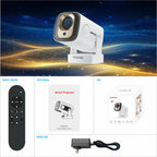 ORCO HY260 Pro Smart Mini Projector – 1080P Native, 4K Support, Auto Focus, WiFi 6 & Bluetooth, 180° Rotatable Portable Home Cinema