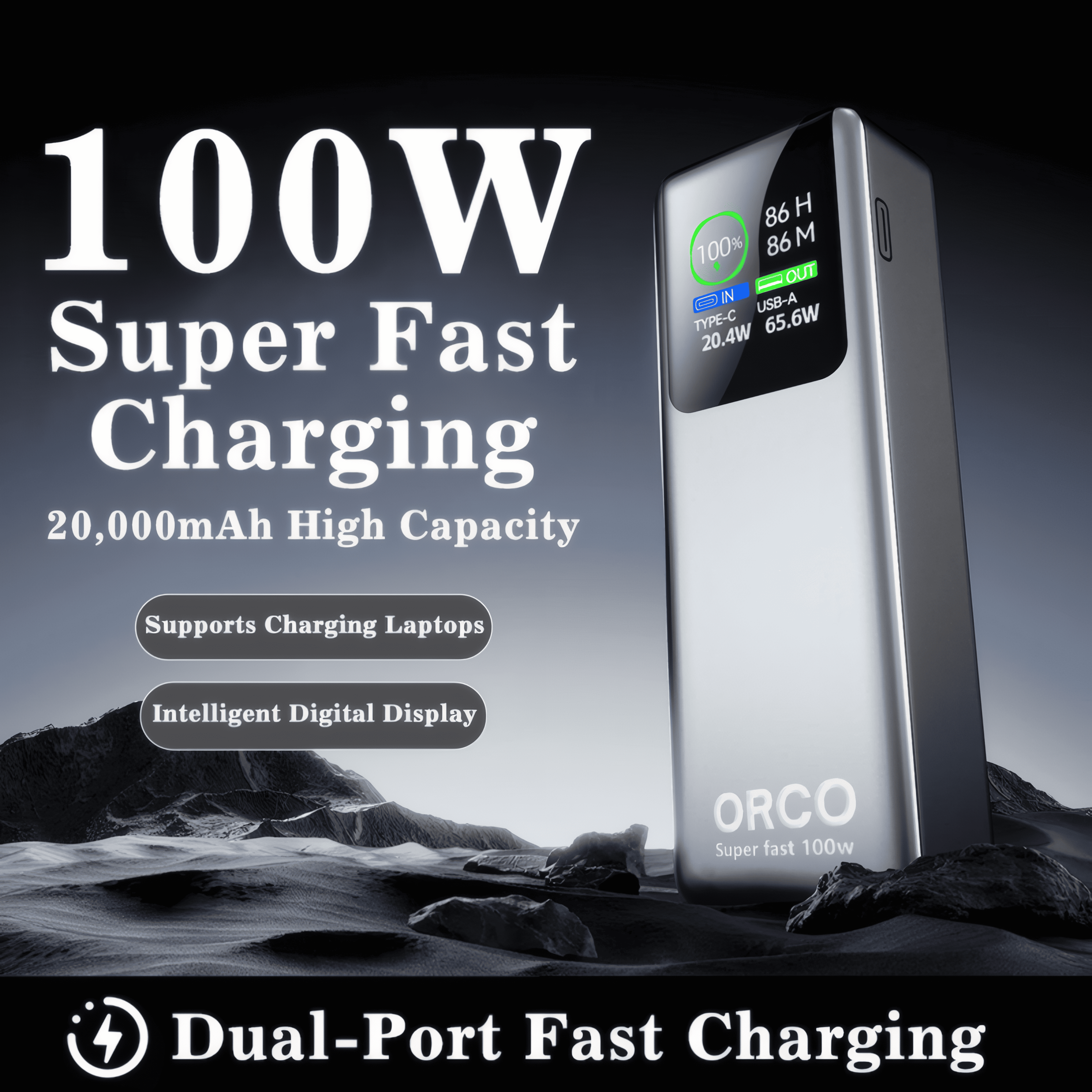 Orco Nexode Power Bank- SuperFast charging