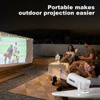 Orco Mini Projector with WiFi 6 and Support 4K 1080P Auto Keystone 180° Rotatable Projector Portable