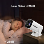 Orco Mini Projector with WiFi 6 and Support 4K 1080P Auto Keystone 180° Rotatable Projector Portable