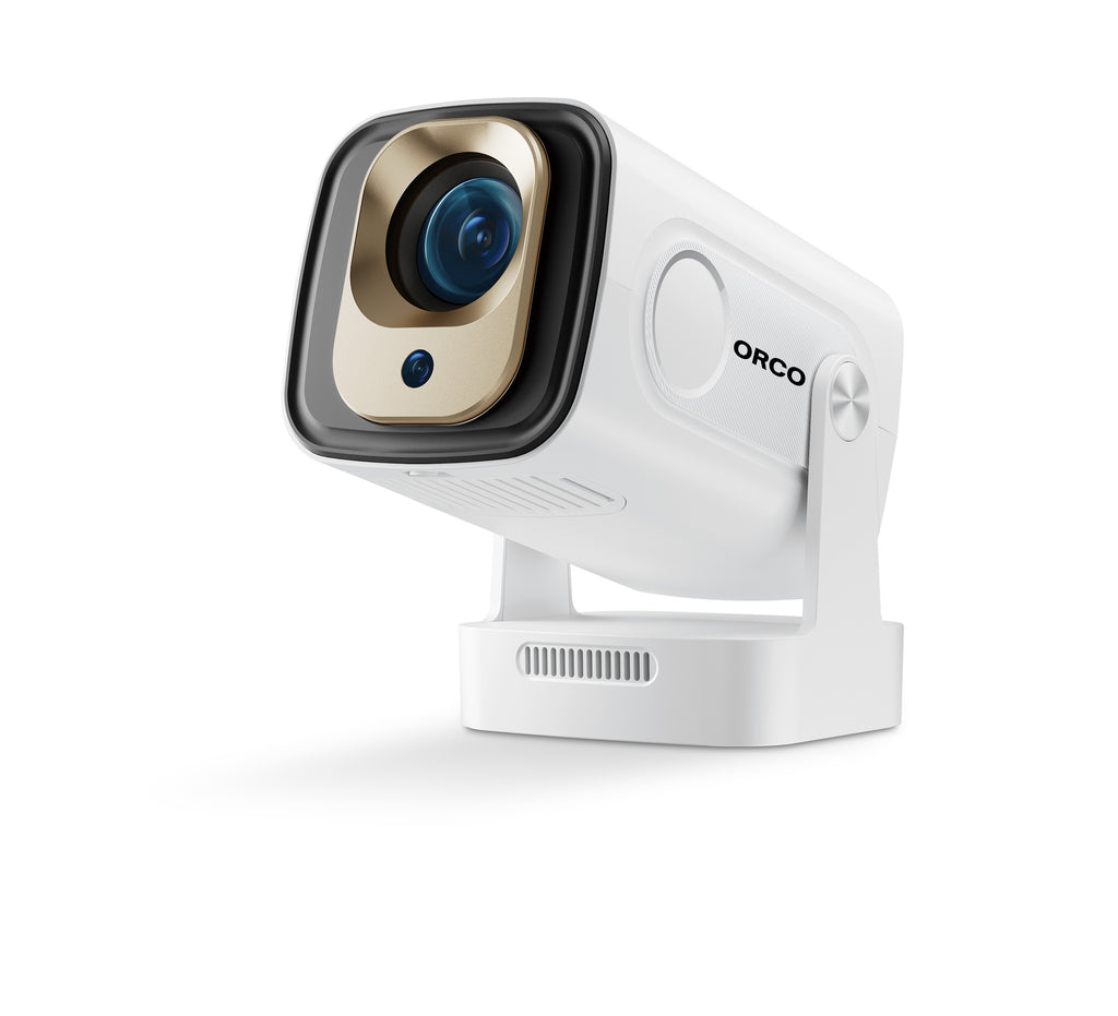 ORCO HY260 Pro Smart Mini Projector – 1080P Native, 4K Support, Auto Focus, WiFi 6 & Bluetooth, 180° Rotatable Portable Home Cinema