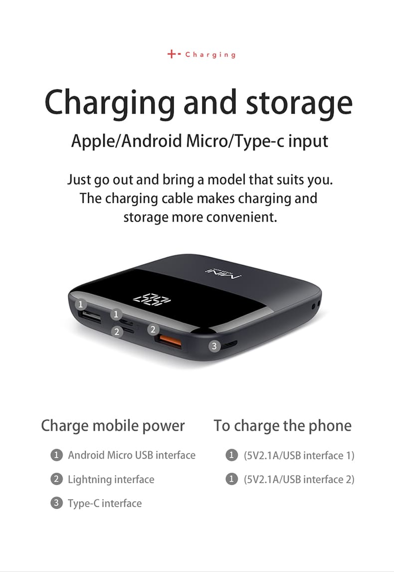 Slim Power Bank 10000mAh 22.5W