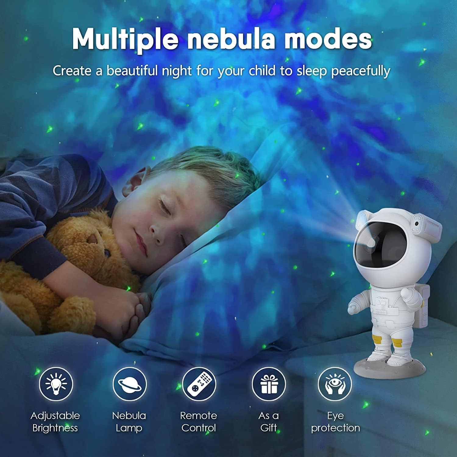 Orco Astronaut Galaxy Projector Night Light