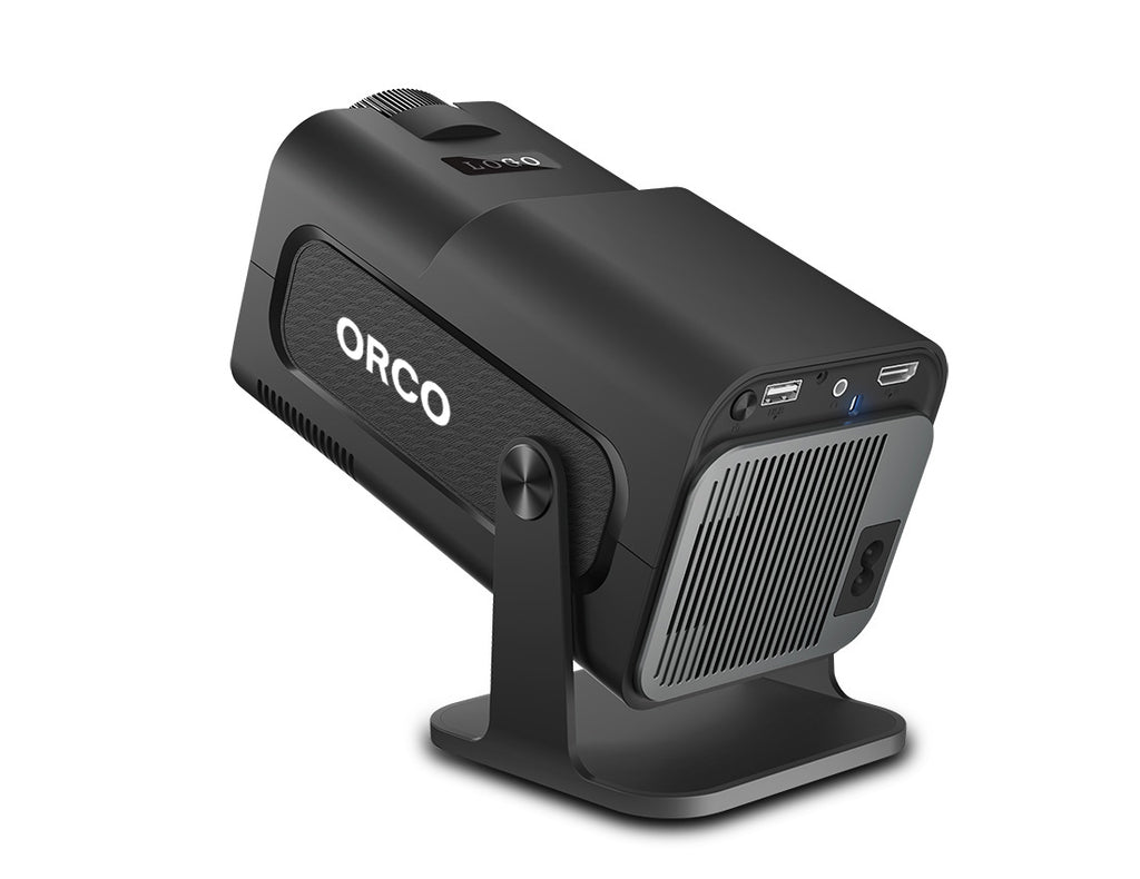 Orco Mini Projector Portable with Android 11, Smart Projector 1080P Full HD 4K Support, Outdoor Projector Wifi6 BT5.0,180°Rotatable