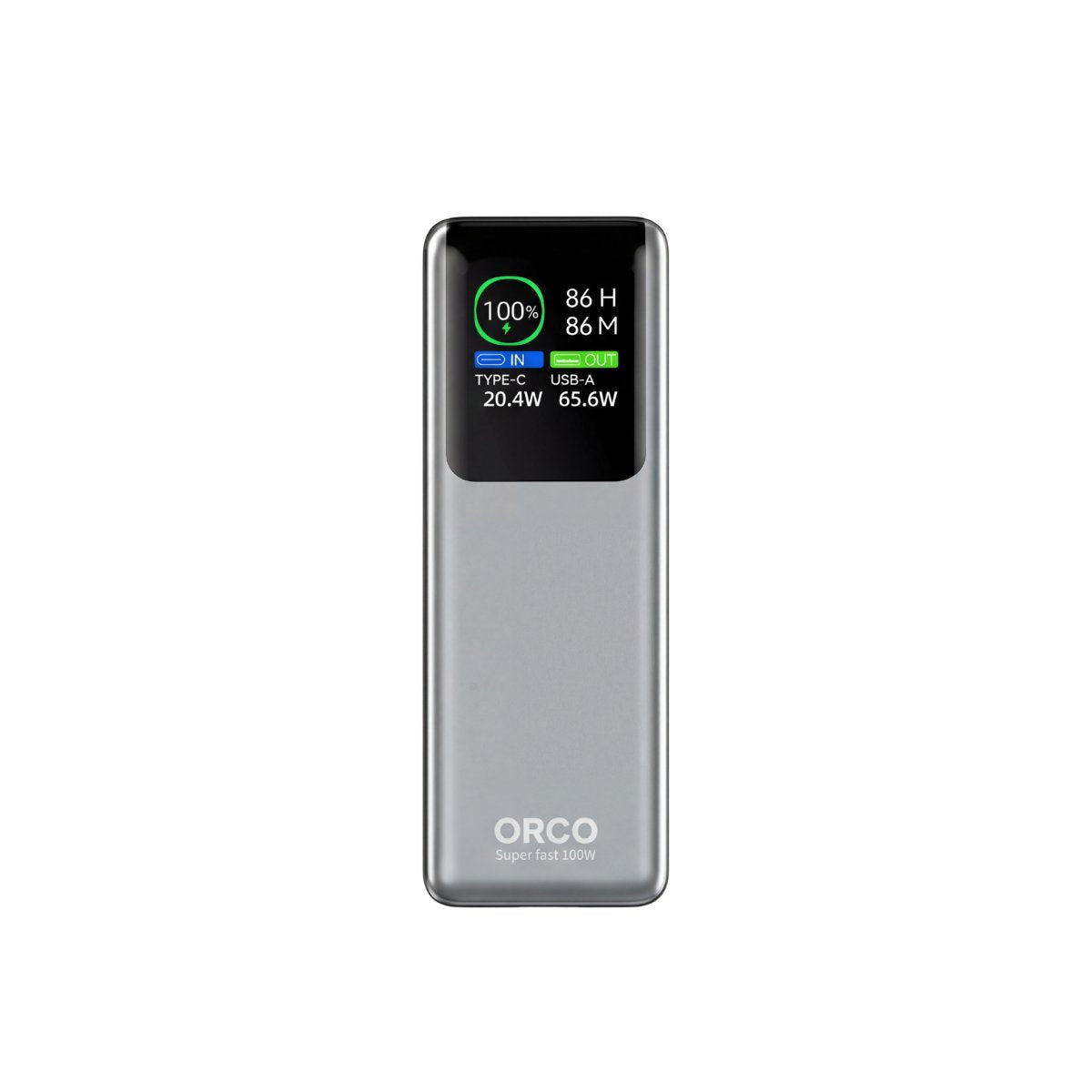 ORCO Titan 100W 20000mAh power bank USB-C silver
