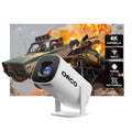 Orco Mini Projector with WiFi 6 and Support 4K 1080P Auto Keystone 180° Rotatable Projector Portable
