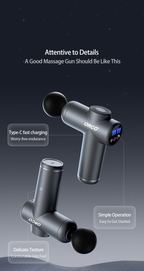 Veloreo Muscle Massage Gun Powerful & Quiet Deep Tissue Percussion Massager Gun for Athletes, Electric Back Massager