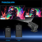 Orco Mini Projector Portable with Android 11, Smart Projector 1080P Full HD 4K Support, Outdoor Projector Wifi6 BT5.0,180°Rotatable